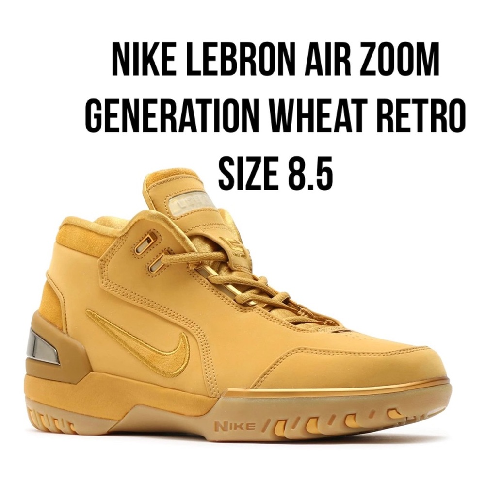 NIKE LEBRON AIR ZOOM GENERATION WHEAT RETRO 8.5